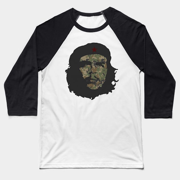 Legendary Che Guevara Comunist Revolutionary Baseball T-Shirt by MotorManiac